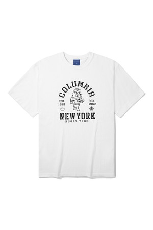 80S RUGBY ROAR-EE RETRO T-SHIRTS WHITE