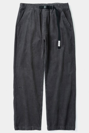 SL-LABEL BELTED ALL-ROUND CORDUROY PANTS 차콜