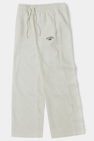 SIG ARCH LOGO WOMEN FLEECE SWEAT PANTS 옐로우오트밀