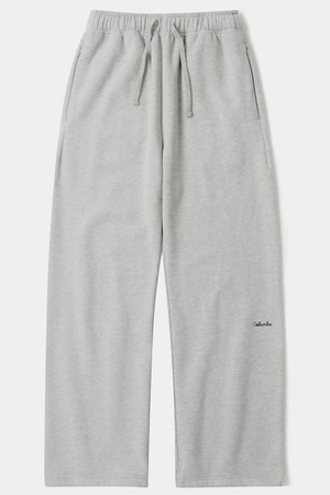 TINY SCRIPT H/FLEECE LOOSE SWEATPANTS M그레이