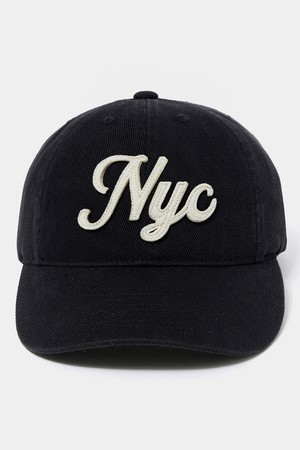 NYC TWILL WASHING BALL CAP 블랙