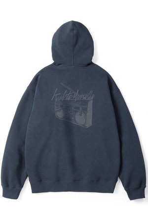 Retro radio hoody Blue