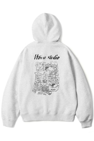 Home studio hoody L.melange