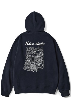 Home studio hoody D.navy