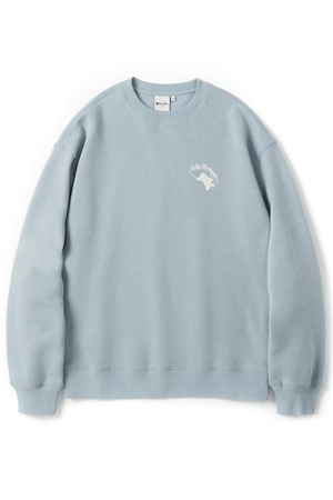 Fishing bear crewneck L.blue