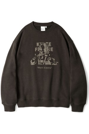 Music astronaut crewneck Brown