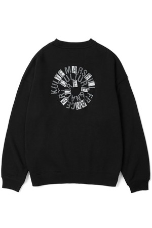 Swirl logo crewneck Black