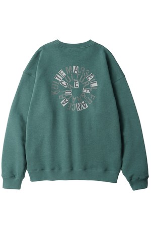 Swirl logo crewneck D.green