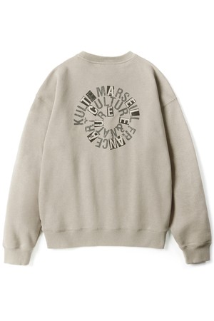 Swirl logo crewneck L.beige