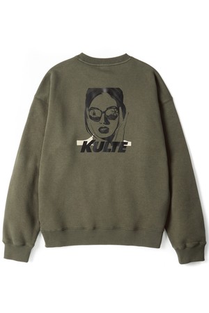 Sunglass girl crewneck Khaki