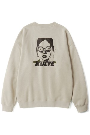 Sunglass girl crewneck L.beige