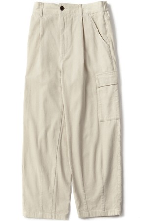 Corduroy cargo pants Ivory