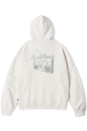 Retro radio hoody O.B.melange