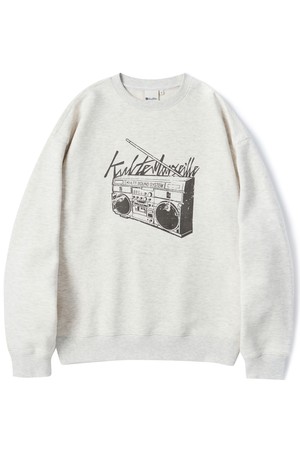 Retro radio crewneck O.B.melange