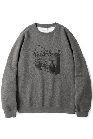 Retro radio crewneck C.M.grey