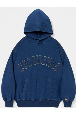 CU BIG ARCH DENIM TERRY HOODIE 미드나잇데님