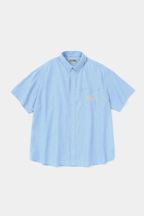 COLUMBIA UNIVERSITY - 반팔셔츠 - SL-LABEL ONE POCKET OXFORD S/S SHIRTS 블루