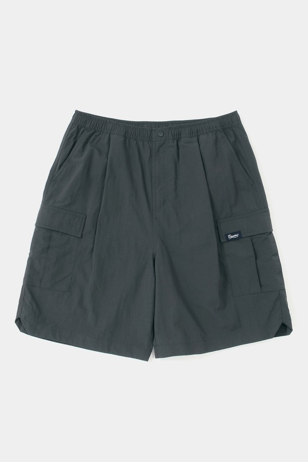 COLUMBIA UNIVERSITY - 하프팬츠 - STREET LABEL LOOSE FIT CARGO BERMUDA SHORTS PANTS 차콜