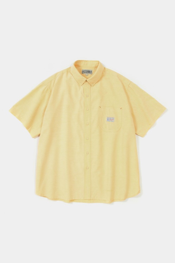 COLUMBIA UNIVERSITY - 반팔셔츠 - SL-LABEL ONE POCKET OXFORD S/S SHIRTS 옐로우