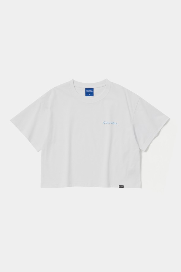 COLUMBIA UNIVERSITY - 반소매 티셔츠 - CU SIG LOGO WOMEN S/S T-SHIRTS 화이트