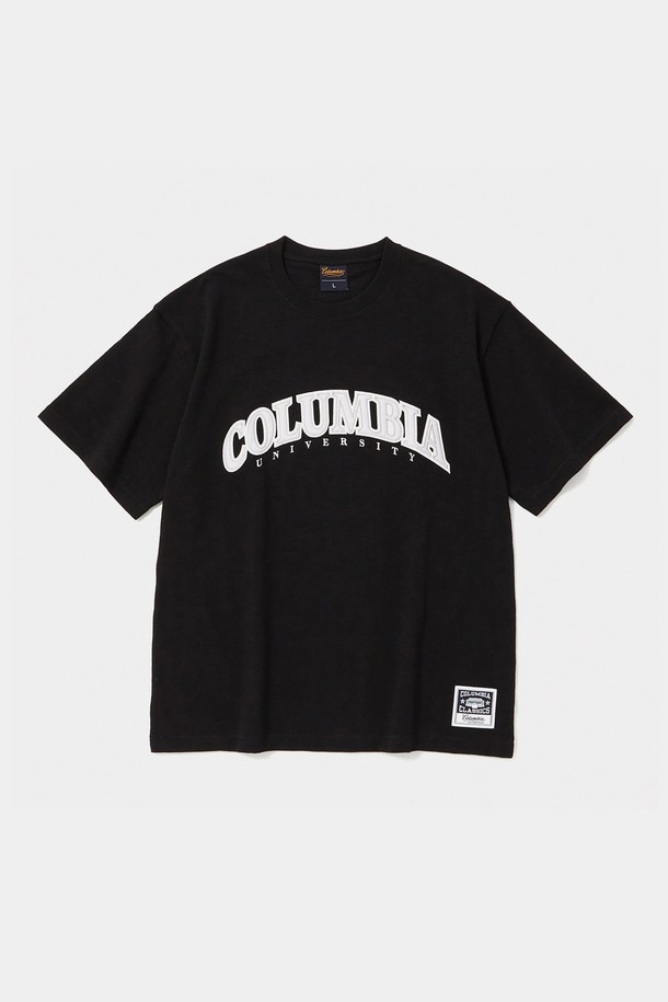 COLUMBIA UNIVERSITY - 반팔티셔츠 - STREET ARCH LOGO S/S T-SHIRTS 블랙