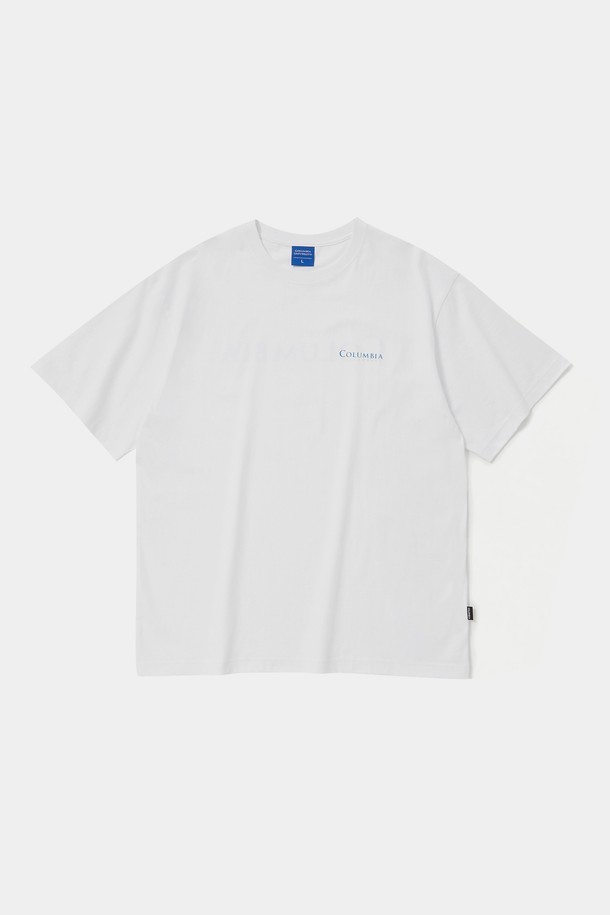 COLUMBIA UNIVERSITY - 반팔티셔츠 - CU SIG LOGO S/S T-SHIRTS 화이트