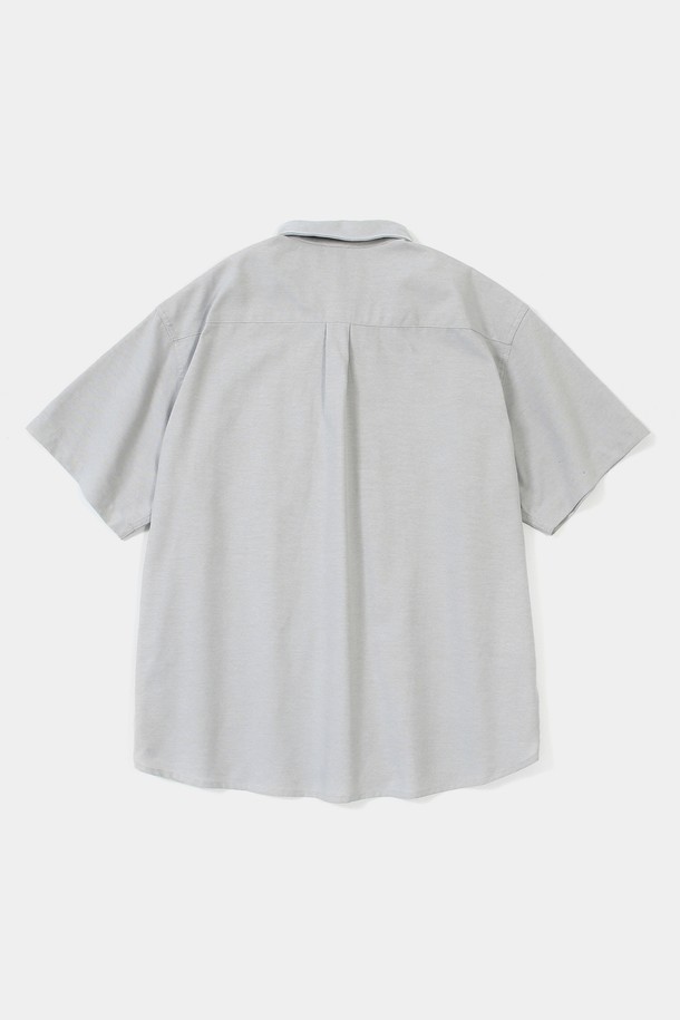 COLUMBIA UNIVERSITY - 반팔셔츠 - SL-LABEL ONE POCKET OXFORD S/S SHIRTS 그레이