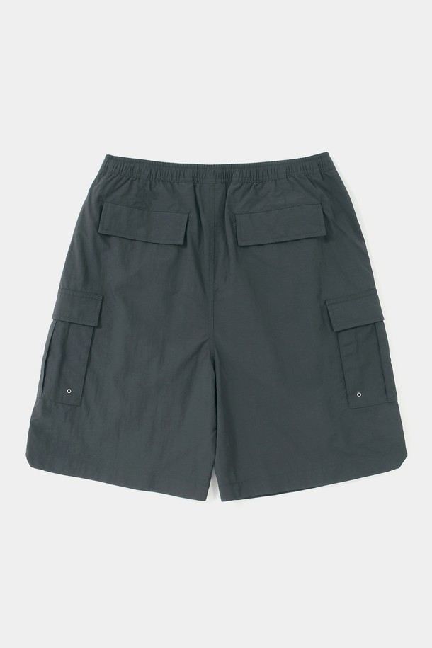COLUMBIA UNIVERSITY - 하프팬츠 - STREET LABEL LOOSE FIT CARGO BERMUDA SHORTS PANTS 차콜
