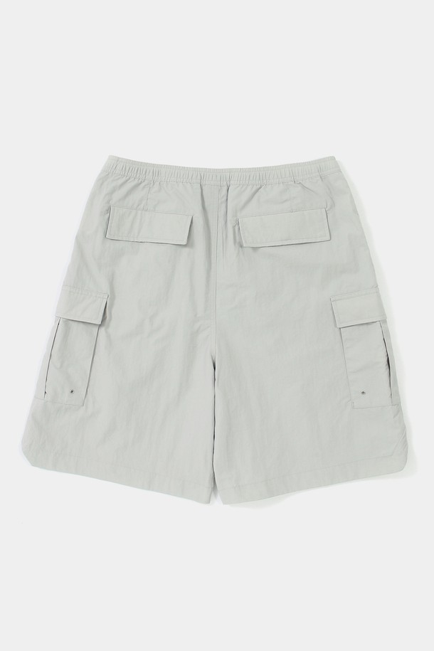COLUMBIA UNIVERSITY - 하프팬츠 - STREET LABEL LOOSE FIT CARGO BERMUDA SHORTS PANTS 라이트그레이