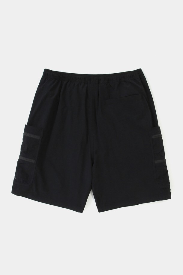 COLUMBIA UNIVERSITY - 하프팬츠 - CU SIG LOGO REGULAR FIT OUTPOCKET SHORTS PANTS 블랙