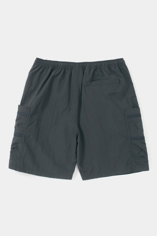 COLUMBIA UNIVERSITY - 하프팬츠 - CU SIG LOGO REGULAR FIT OUTPOCKET SHORTS PANTS 차콜