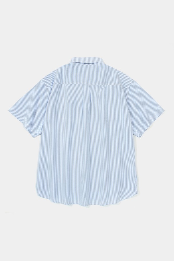 COLUMBIA UNIVERSITY - 반팔셔츠 - SL-LABEL ONE POCKET OXFORD S/S SHIRTS 블루스트라이프