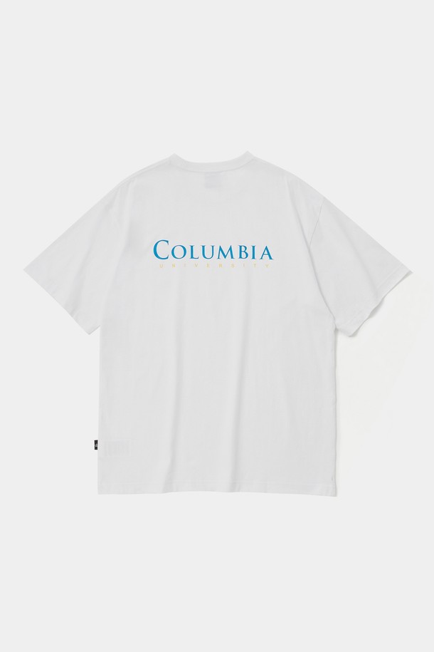 COLUMBIA UNIVERSITY - 반팔티셔츠 - CU SIG LOGO S/S T-SHIRTS 화이트