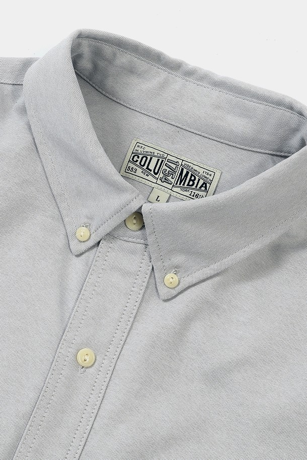 COLUMBIA UNIVERSITY - 반팔셔츠 - SL-LABEL ONE POCKET OXFORD S/S SHIRTS 그레이