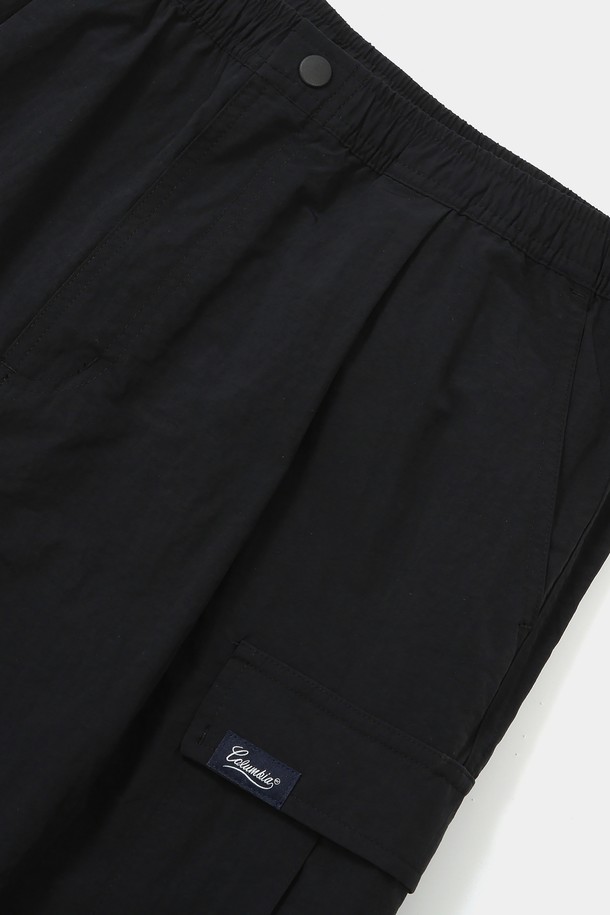 COLUMBIA UNIVERSITY - 하프팬츠 - STREET LABEL LOOSE FIT CARGO BERMUDA SHORTS PANTS 블랙