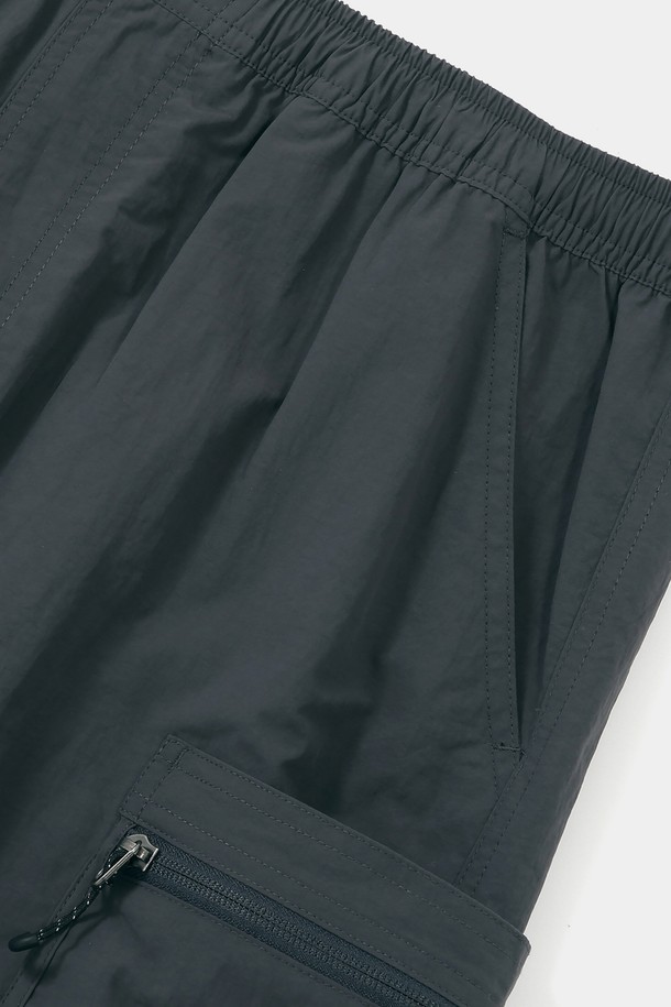 COLUMBIA UNIVERSITY - 하프팬츠 - CU SIG LOGO REGULAR FIT OUTPOCKET SHORTS PANTS 차콜
