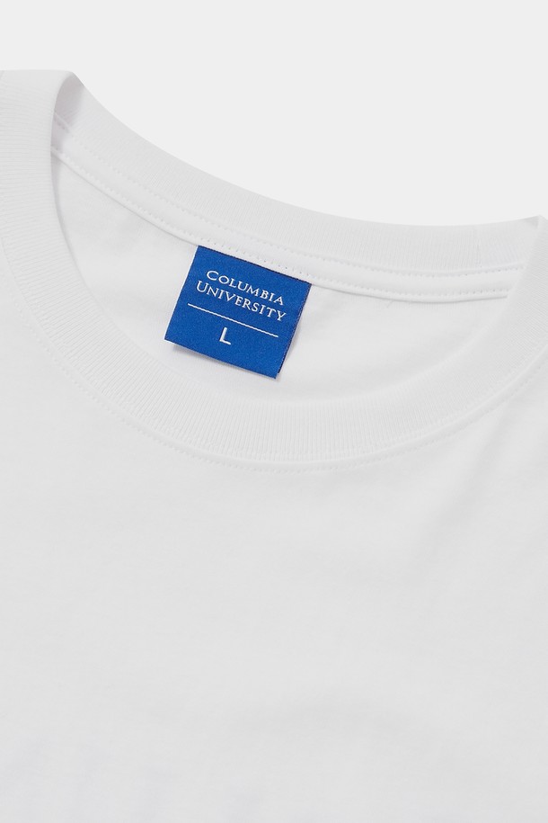 COLUMBIA UNIVERSITY - 반팔티셔츠 - CU SIG LOGO S/S T-SHIRTS 화이트