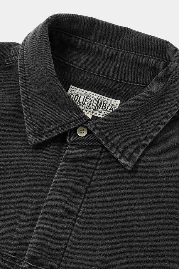 COLUMBIA UNIVERSITY - 반팔셔츠 - COLUMBIA TRAJAN LABEL HIDDEN POCKET DENIM S/S SHIRTS 그레이데님