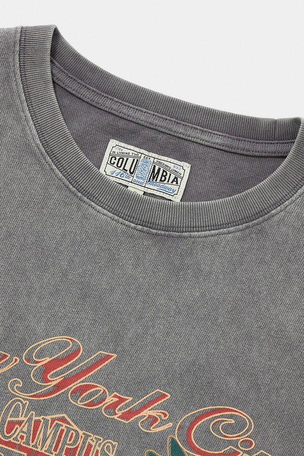 COLUMBIA UNIVERSITY - 반팔티셔츠 - CU CAMPUS MINERAL WASHED WOMEN S/S T-SHIRTS 그레이