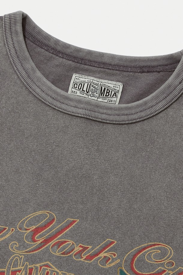 COLUMBIA UNIVERSITY - 반팔티셔츠 - CU CAMPUS MINERAL WASHED S/S T-SHIRTS GRAY