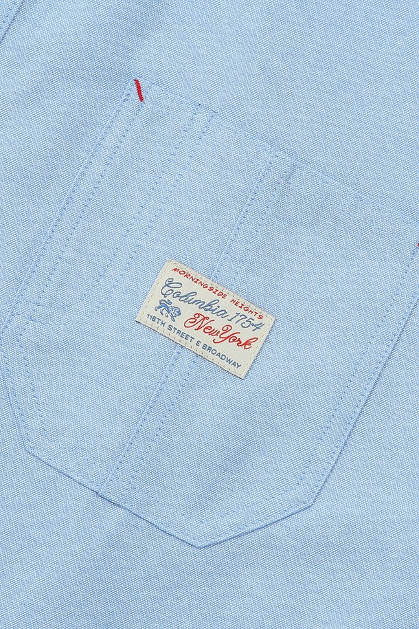 COLUMBIA UNIVERSITY - 반팔셔츠 - SL-LABEL ONE POCKET OXFORD S/S SHIRTS 블루
