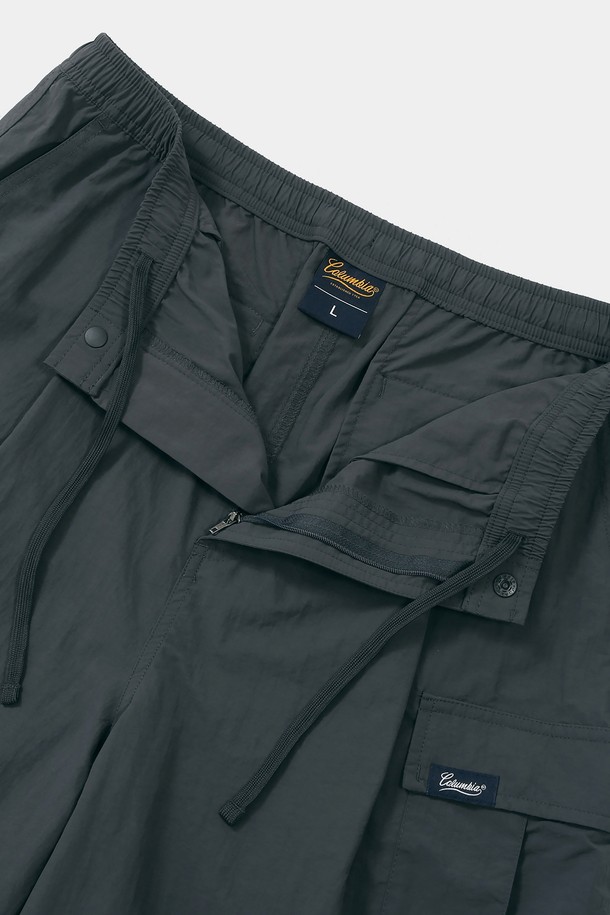 COLUMBIA UNIVERSITY - 하프팬츠 - STREET LABEL LOOSE FIT CARGO BERMUDA SHORTS PANTS 차콜