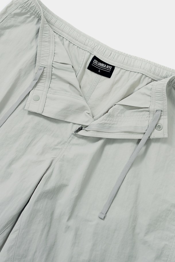 COLUMBIA UNIVERSITY - 하프팬츠 - CU SIG LOGO REGULAR FIT BASIC SHORTS PANTS 라이트그레이