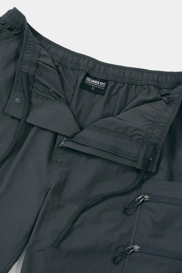 COLUMBIA UNIVERSITY - 하프팬츠 - CU SIG LOGO REGULAR FIT OUTPOCKET SHORTS PANTS 차콜
