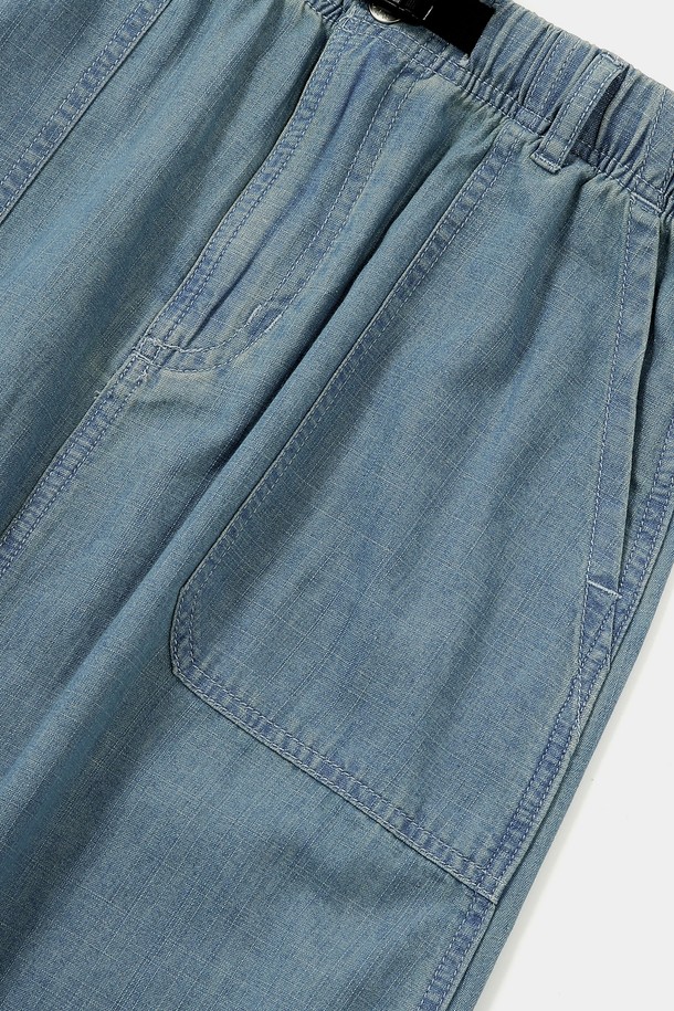 COLUMBIA UNIVERSITY - 롱스커트 - COLUMBIA TRAJAN LABEL BELTED DENIM LONG SKIRTS 라이트데님