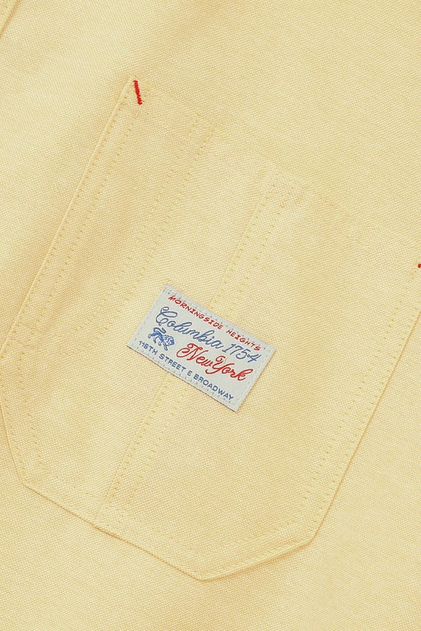 COLUMBIA UNIVERSITY - 반팔셔츠 - SL-LABEL ONE POCKET OXFORD S/S SHIRTS 옐로우