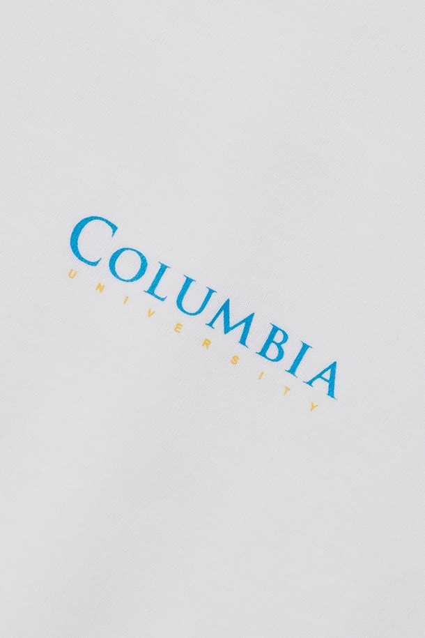 COLUMBIA UNIVERSITY - 반소매 티셔츠 - CU SIG LOGO WOMEN S/S T-SHIRTS 화이트