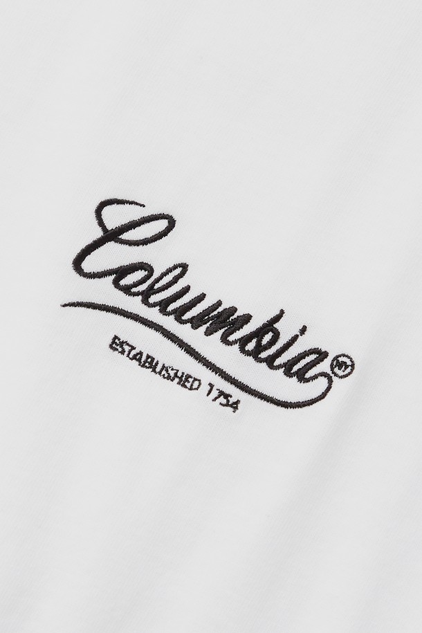 COLUMBIA UNIVERSITY - 반팔티셔츠 - NY STREET TAIL LOGO S/S T-SHIRTS 화이트