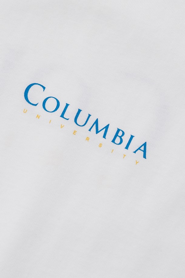 COLUMBIA UNIVERSITY - 반팔티셔츠 - CU SIG LOGO S/S T-SHIRTS 화이트