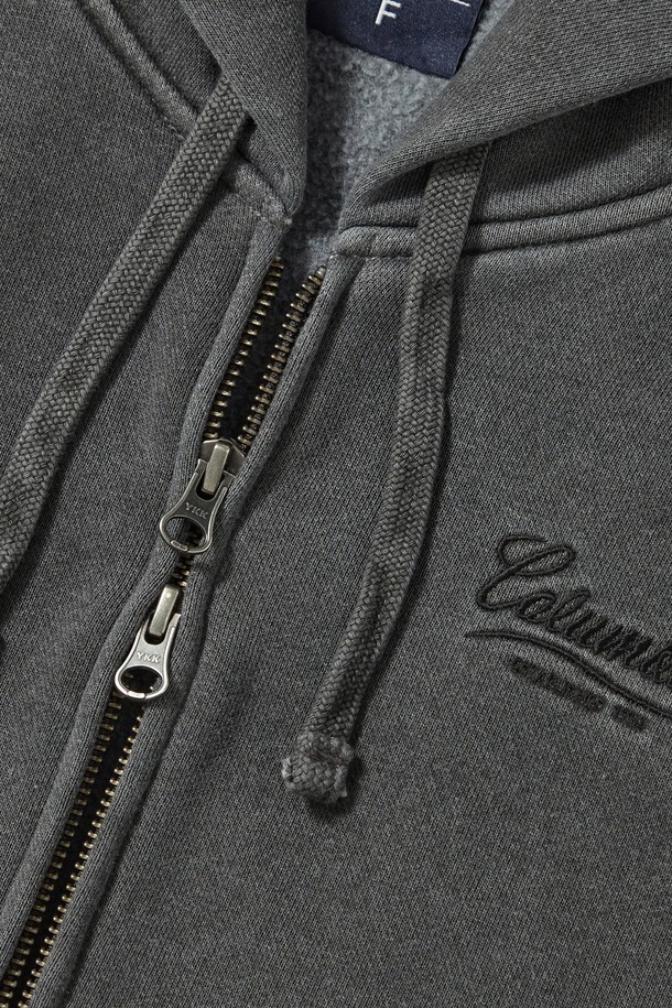 COLUMBIA UNIVERSITY - 후디 - NY STREET DYEING FLEECE WOMENS HOODIE_CHARCOAL